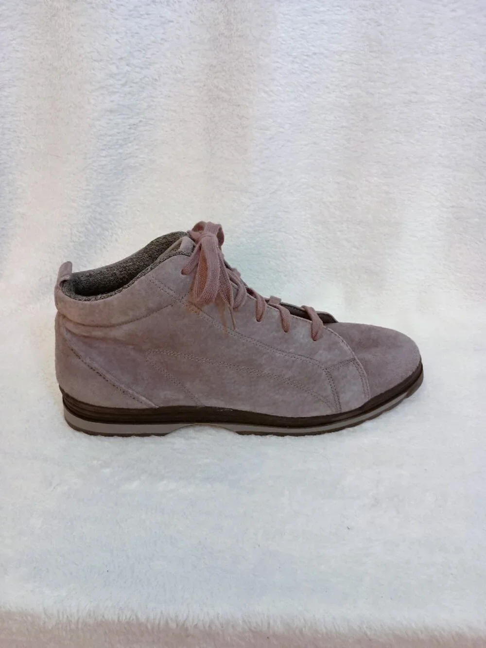 NWOB Vintage BOKS Reebok Gray Suede Ankle Sneakers Boots Women's Size 10 Grey